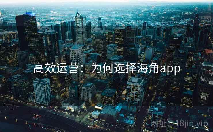 高效运营：为何选择海角app