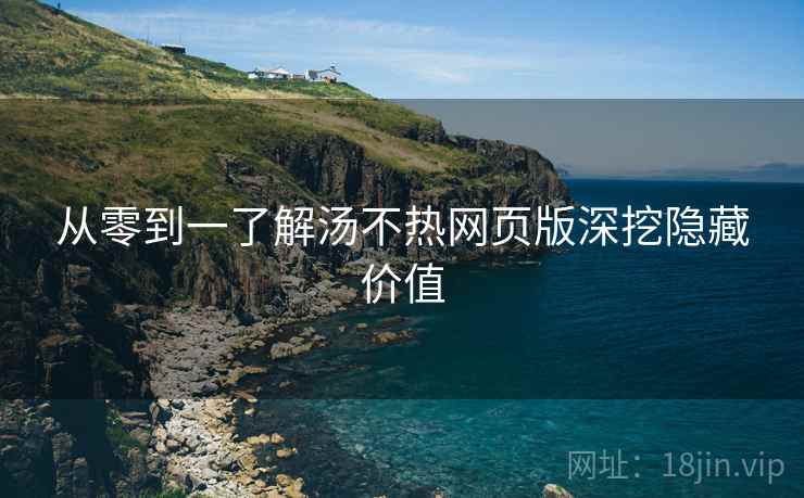 从零到一了解汤不热网页版深挖隐藏价值