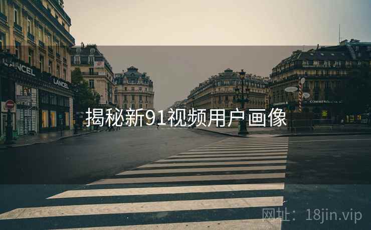 揭秘新91视频用户画像